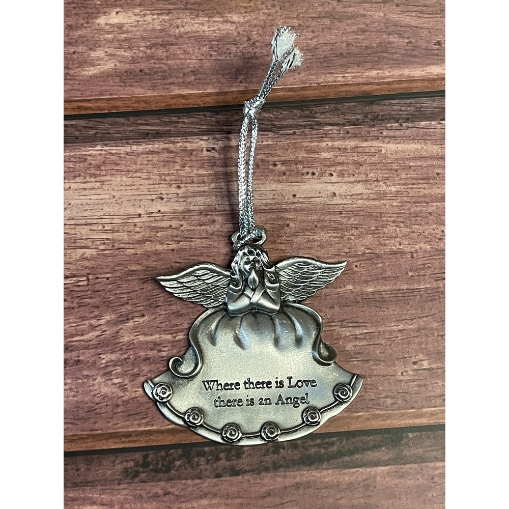 Gloria Duchin Ornament - Angel - Where There Is Love There Is An Angel- Roses